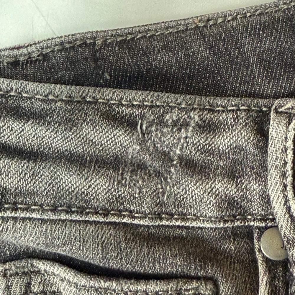 Judy Blue Jeans Womens 5 27 Gray Skinny Distressed Frayed Released Hem High Rise - Picture 12 of 15